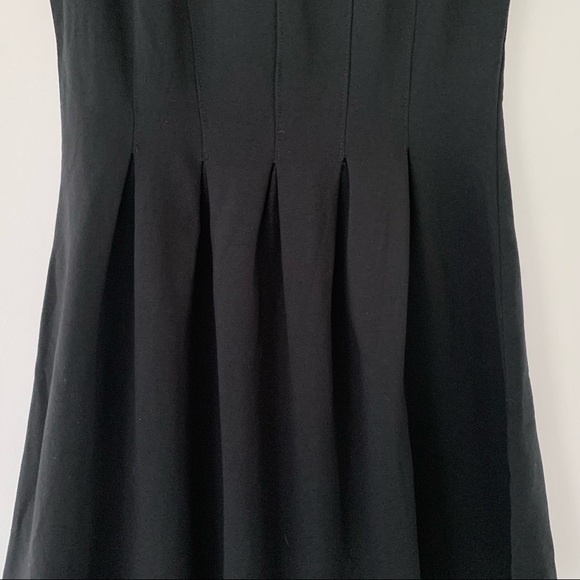 Monteau Jewel Neck Fit and Flare Little Black Cocktail Dress size Small - Picture 4 of 8